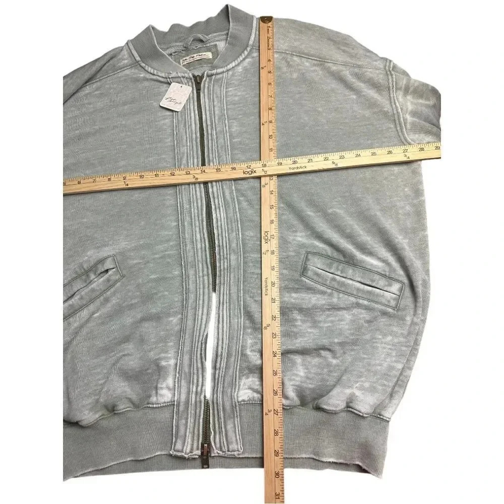 Free People Robby Bomber / Washed Army M - Picture 13 of 16